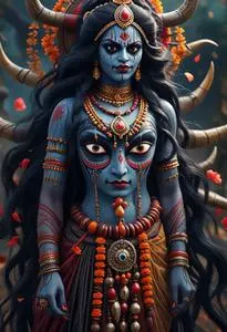 Maa Kali Halloween face swap
