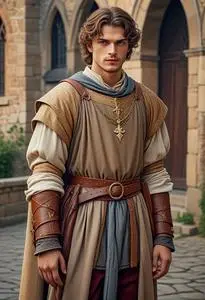 Medieval Poet Outfit face swap