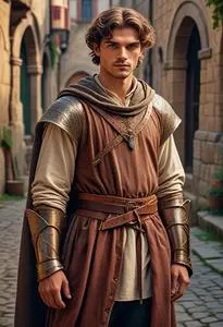 Medieval Poet Outfit face swap