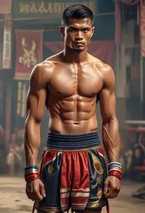 Muay Thai Warrior face swap