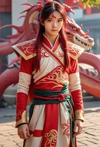 Mushu Cosplay face swap