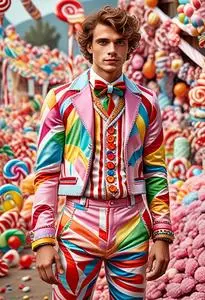 Candy Land Costume Man face swap
