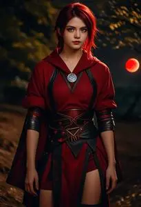 Red Moon Cosplay face swap
