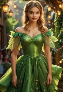 Tinker Bells Dress face swap