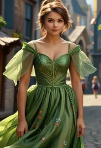Tinkerbells Dress face swap