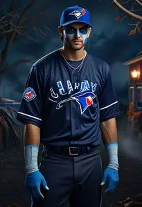 Toronto Blue Jays Halloween face swap