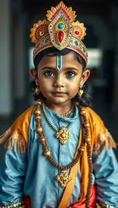 Toddler Attire Krishna Male God
