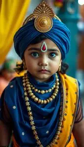 Toddler Child Krishna Male God Fancy Dress
