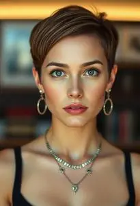 Extreme Short Hairstyle Female face swap