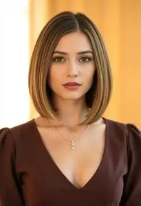Graduated Bob Hairstyle face swap