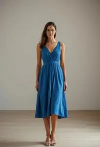 Ana Ivanovic Blue Dress face swap