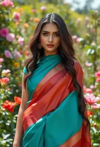Binny Silk Sarees face swap