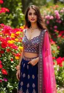 Alizeh Lehenga face swap