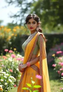 Lehenga Engagement Dress Hindu Bride Kerala Face Swap