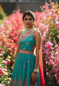 Rahul Mishra Lehenga face swap