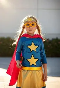 Super Girl Costume face swap