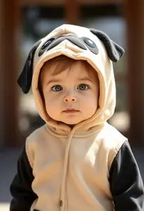 Pug Costume Toddler face swap