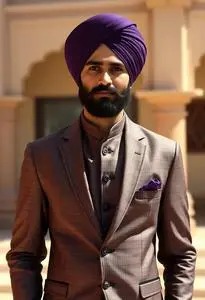 Jodhpuri Suit Pagdi face swap