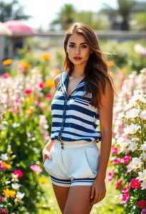 Nautical Outfit Woman face swap