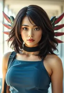 Cosplay Alita Battle Angel face swap