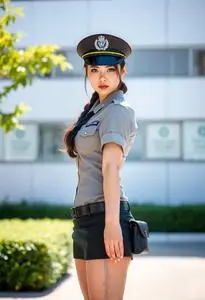 Officer Jenny Outfit Costume face swap