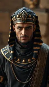 Egyptian Dark Pharaoh Costume Man