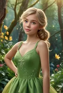 Tinker Bells Dress face swap