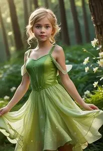 Tinkerbells Dress face swap