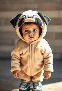Pug Costume Toddler face swap