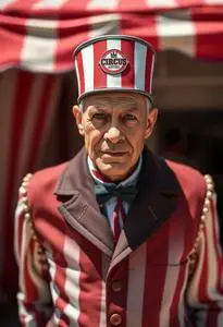 Circus Announcer Costume face swap