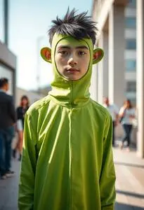 Green Giant Costume face swap