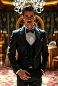 Dress Code Casino Royale Theme Party face swap