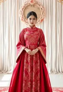 Korean Party Dress Long Face Swap