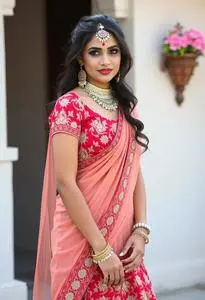 Gota Patti Ghagra face swap