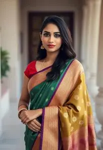 Sada Saubhagyavati Bhava Saree face swap