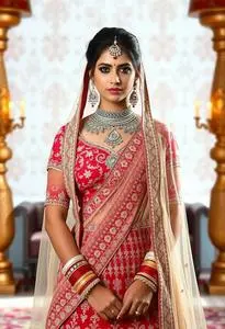Rahul Mishra Lehenga face swap