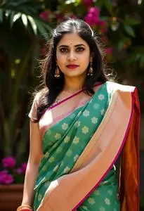 Saubhagyavati Bhava Saree face swap