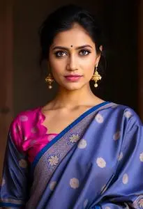 Simple Maggam Work Design Silk Blouses face swap