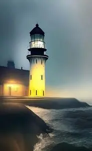 lighthouse seascape phone wallpaper