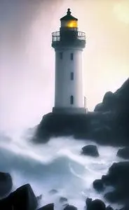 lighthouse seascape phone wallpaper
