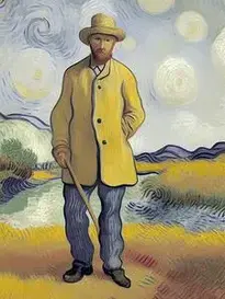 van gogh to paint impressionism man phone wallpaper
