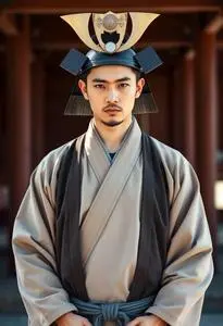 Traditional Samurai Costume face swap