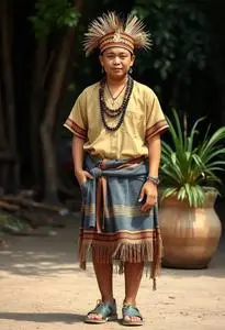 Modern Filipino Tribal Costume face swap