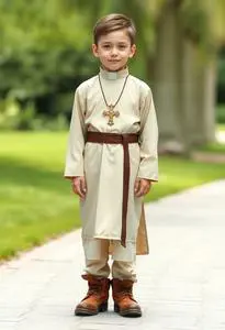 Priest Costume Kid face swap