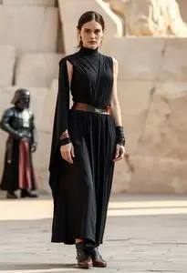 Padme Black Dress Costume Face Swap