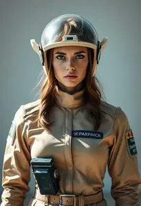 Space Cowboy Costume Female face swap