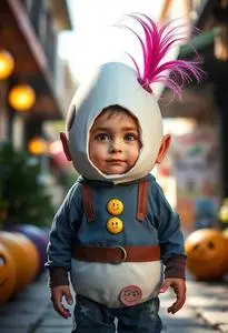BoxTrolls Eggs Kid Costume face swap
