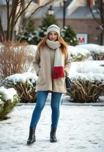 Winter Proposal Outfit face swap