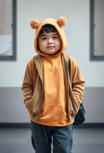 Casual Outfit Chubby Costume face swap