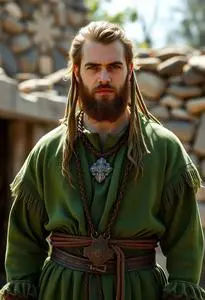 Celtic Green Man Costume face swap